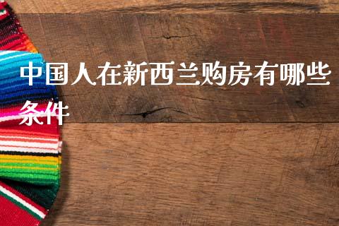 中国人在新西兰购房有哪些条件_https://m.kuaijiepai.net_货币基金_第1张