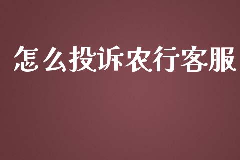 怎么投诉农行客服_https://m.kuaijiepai.net_货币基金_第1张