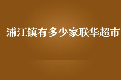 浦江镇有多少家联华超市_https://m.kuaijiepai.net_资产证券化_第1张