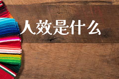 人效是什么_https://m.kuaijiepai.net_货币基金_第1张