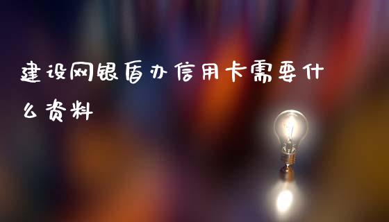 建设网银盾办信用卡需要什么资料_https://m.kuaijiepai.net_资产证券化_第1张