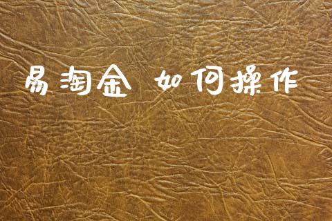 易淘金 如何操作_https://m.kuaijiepai.net_货币基金_第1张