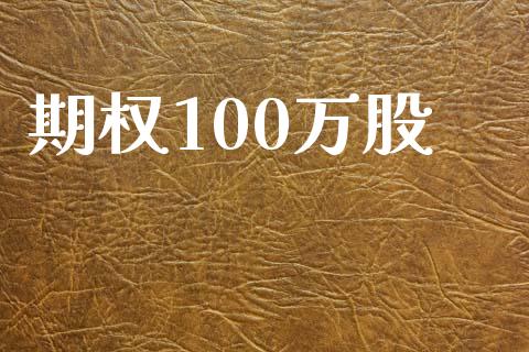 期权100万股_https://m.kuaijiepai.net_资产证券化_第1张