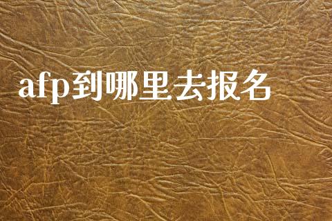 afp到哪里去报名_https://m.kuaijiepai.net_债券投资_第1张
