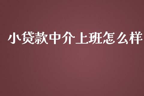 小贷款中介上班怎么样_https://m.kuaijiepai.net_货币基金_第1张