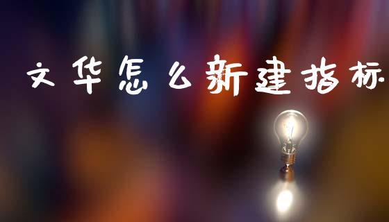 文华怎么新建指标_https://m.kuaijiepai.net_货币基金_第1张