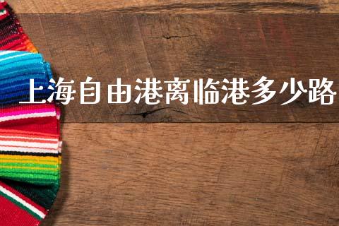 上海自由港离临港多少路_https://m.kuaijiepai.net_债券投资_第1张