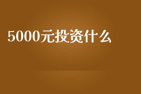 5000元投资什么_https://m.kuaijiepai.net_债券投资_第1张