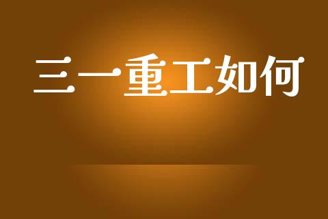 三一重工如何_https://m.kuaijiepai.net_资产证券化_第1张