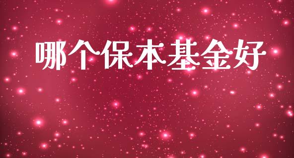 哪个保本基金好_https://m.kuaijiepai.net_债券投资_第1张