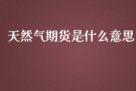 天然气期货是什么意思_https://m.kuaijiepai.net_货币基金_第1张
