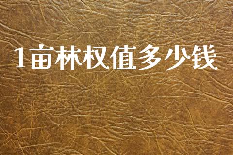 1亩林权值多少钱_https://m.kuaijiepai.net_货币基金_第1张