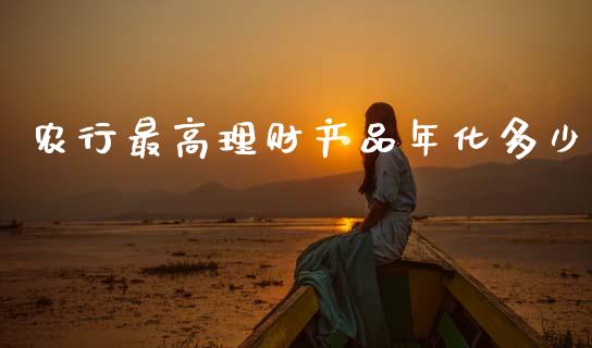 农行最高理财产品年化多少_https://m.kuaijiepai.net_资产证券化_第1张