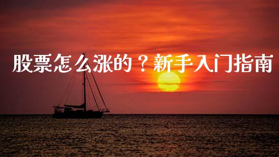 股票怎么涨的？新手入门指南_https://m.kuaijiepai.net_资产证券化_第1张
