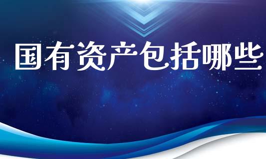国有资产包括哪些_https://m.kuaijiepai.net_债券投资_第1张