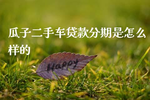 瓜子二手车贷款分期是怎么样的_https://m.kuaijiepai.net_货币基金_第1张