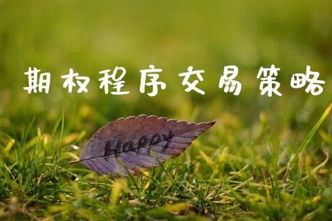 期权程序交易策略_https://m.kuaijiepai.net_货币基金_第1张