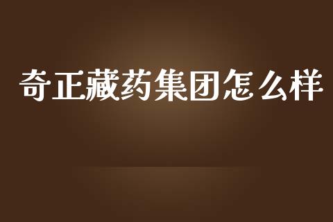 奇正藏药集团怎么样_https://m.kuaijiepai.net_债券投资_第1张