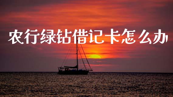 农行绿钻借记卡怎么办_https://m.kuaijiepai.net_股票交易_第1张