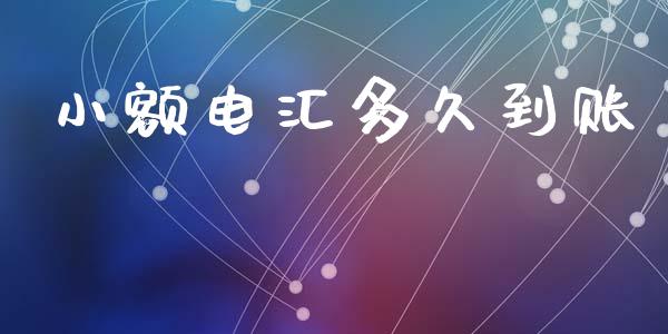小额电汇多久到账_https://m.kuaijiepai.net_股票交易_第1张