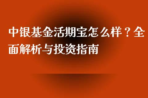 中银基金活期宝怎么样？全面解析与投资指南_https://m.kuaijiepai.net_债券投资_第1张