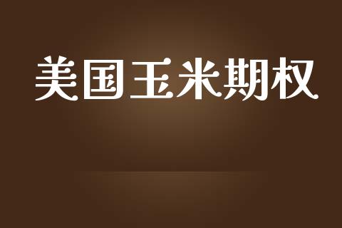 美国玉米期权_https://m.kuaijiepai.net_债券投资_第1张
