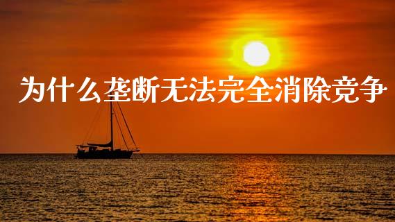 为什么垄断无法完全消除竞争_https://m.kuaijiepai.net_货币基金_第1张