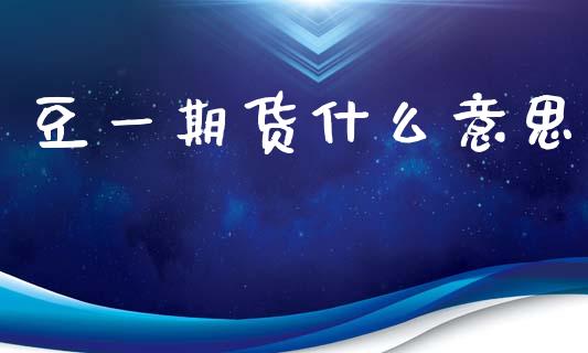 豆一期货什么意思_https://m.kuaijiepai.net_股票交易_第1张