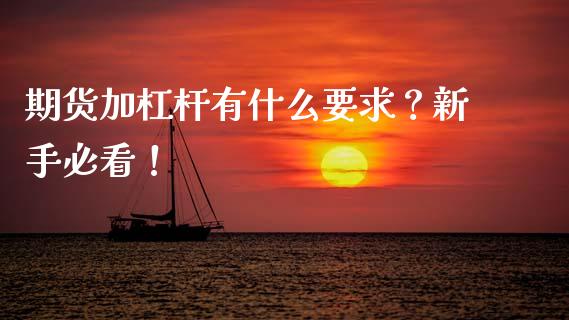 期货加杠杆有什么要求？新手必看！_https://m.kuaijiepai.net_货币基金_第1张